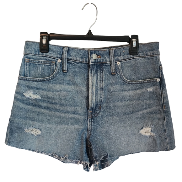 NEW Madewell Distressed Raw Edge The Perfect Jean Short Sz 30 - Picture 2 of 7